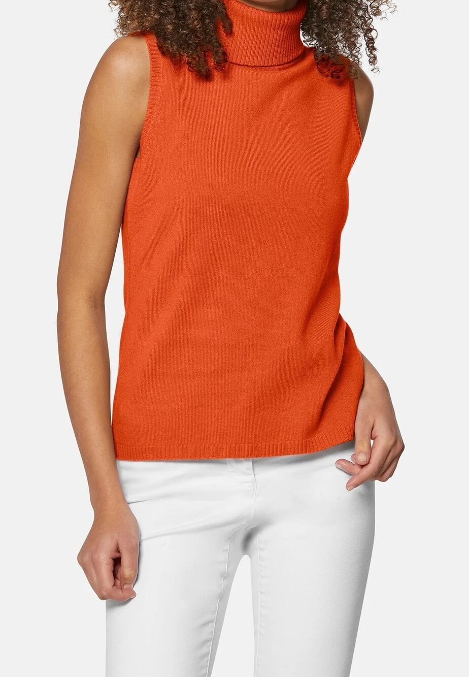 MADELEINE Sleeveless turtleneck jumper